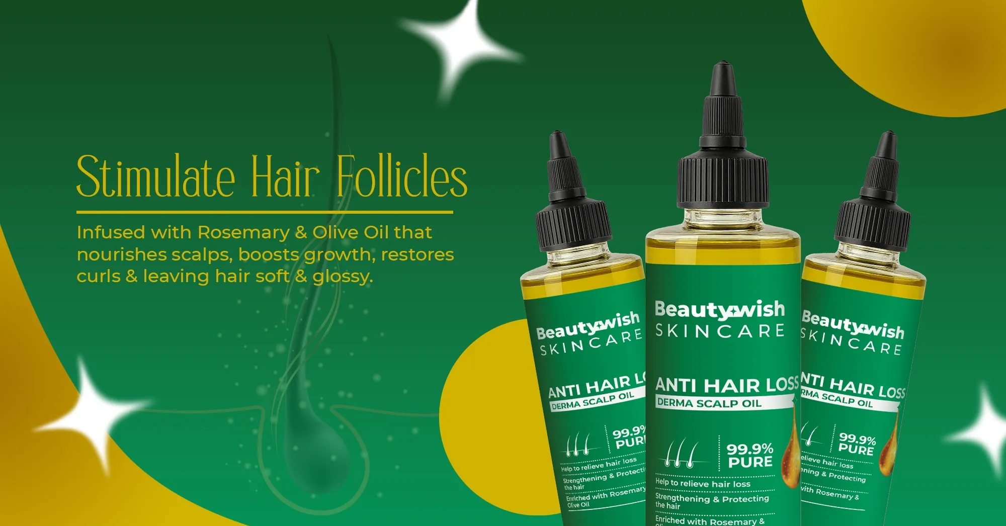 Beautywish Anti Hair Loss Oil Banner